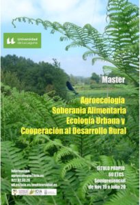 ULL: Máster Propio en Agroecología, Soberanía Alimentaria, Ecología Urbana y Cooperación al Desarrollo Rural